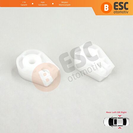 Renault Megane 2 Cabriolet İçin 2 Adet Arka Kapılar Cam Klipsi