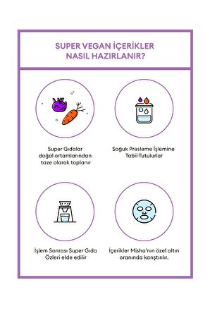 Canlandırıcı Vegan Yaprak Maske Talks Vegan Squeeze Sheet Mask (Super Energizer)