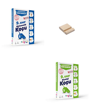 ORİGAMİ 9. Sınıf Matematik ve Biyoloji Soru Bankası + Telefon Standı