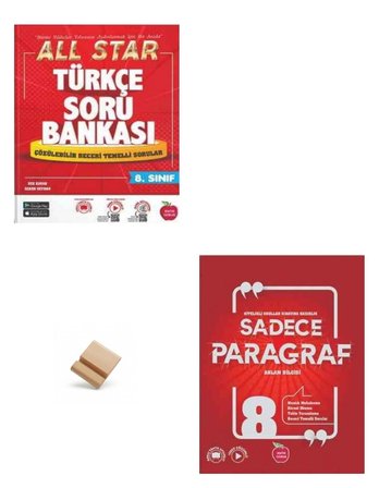 Newton LGS 2027 8. Sınıf All Star Türkçe ve Sadece Paragraf Soru Bankası + Telefon Standı