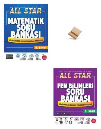 Newton LGS 2027 8. Sınıf All Star Matematik ve Fen Bilimleri Soru Bankası + Telefon Standı
