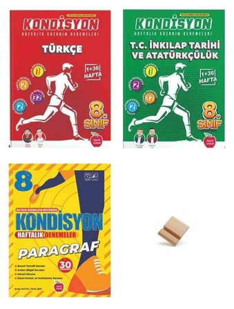 Newton LGS 2027 8. Sınıf Türkçe İnkılap ve Paragraf Kondisyon Denemeleri 3lü Set + Telefon Standı