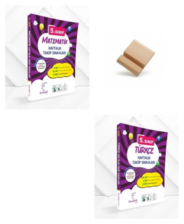 Karekök 5. Sınıf 2027 Matematik ve Türkçe Haftalık Takip Sınavları + Telefon Standı