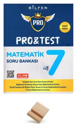 Bilfen 7. Sınıf Maarif Matematik Protest Soru Bankası + Telefon standı
