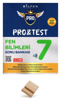 Bilfen 7. Sınıf Maarif Fen Bilimleri Protest Soru Bankası + Telefon standı