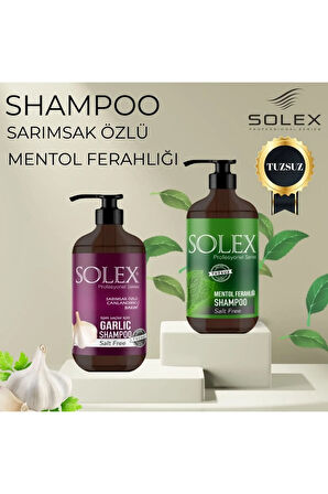 Tuzsuz Professıonal Serıes Mentol Keratin+Garlic (Sarımsak) Özlü Şampuan 1.000 ml+1000 ML