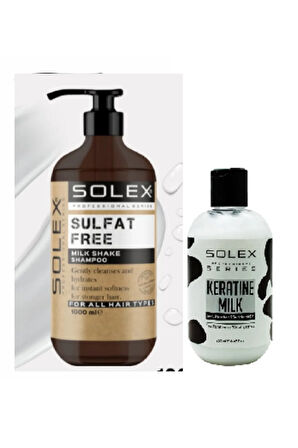 Sülfatsız Professıonal Serıes Milk Shake-Keçi Sütlü Şampuan 1.000 ml+ Besleyici Keratin Sütü 250ML