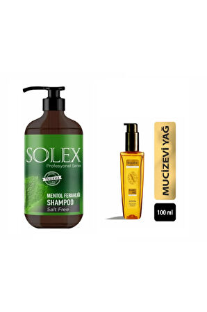 Tuzsuz Professıonal Serıes Mentol Keratin Özlü Şampuan 1.000 ml+ Mucizevi Argan Keratin Serum 100 ML