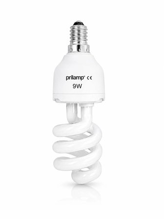10 Adet | 9 Watt | Tasarruflu Ampül | Beyaz Işık | E14 Duy'lu