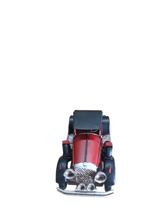 Metal Klasik Otomobil Figürü – Bordo & Siyah (15x7 cm)