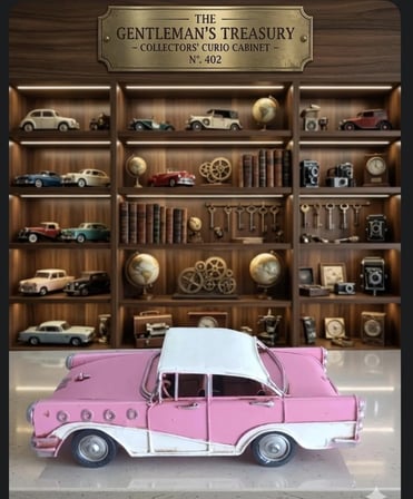 Büyük Boy Dekoratif Metal Klasik Otomobil (25x8 cm) - Retro Tasarım(dilediğiniz notu hediye paketi üzerine yazılı şeklinde gönderim yapılmaktadır)
