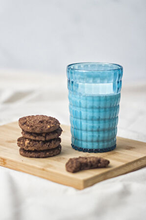 Allegra Aquamarin Akrilik Bardak | 400 ml Su, Meşrubat ve Sunum Bardağı | Cam Değildir | Kırılmaya Dayanıklı Tekli