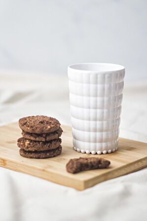 Allegra Beyaz Akrilik Bardak 6'lı Set | 400 ml | Kırılmaya Dayanıklı, Cam Değildir | Su, Meşrubat ve Sunum İçin İdeal