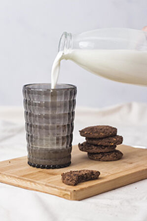 Allegra Füme Akrilik Bardak 6'lı Set | 400 ml | Kırılmaya Dayanıklı, Cam Değildir | Su, Meşrubat ve Sunum İçin Uygun
