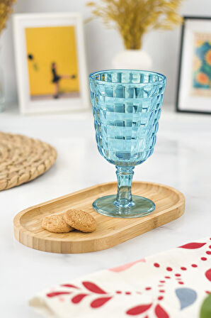 Allegra Aquamarin 6’lı Kadeh Bardak Seti 750 ml Akrilik Malzeme - Cam Değildir Kırılmaya Dayanıklı
