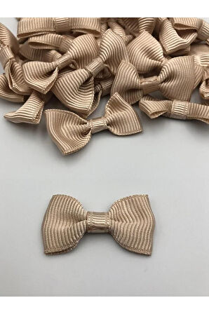 50 Adet Fiyonk Kurdele, 3 cm Papyon, Dekoratif, Süsleme,