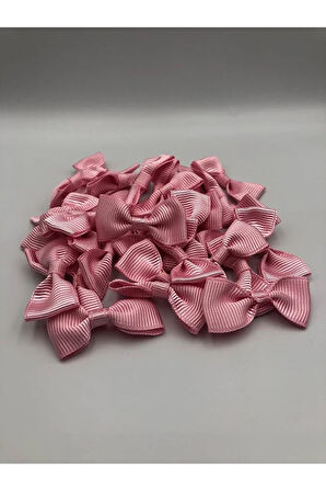 50 Adet Fiyonk Kurdele, 3 cm Papyon, Dekoratif, Süsleme,