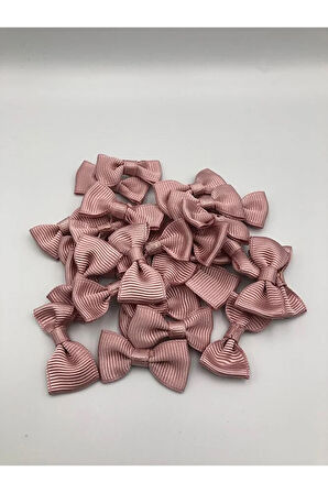 50 Adet Fiyonk Kurdele, 3 cm Papyon, Dekoratif, Süsleme,