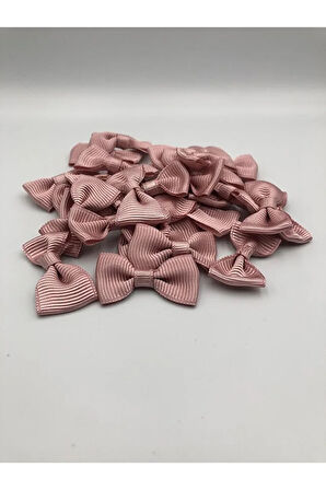 50 Adet Fiyonk Kurdele, 3 cm Papyon, Dekoratif, Süsleme,
