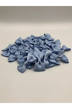 50 Adet Fiyonk Kurdele, 3 cm Papyon, Dekoratif, Süsleme,