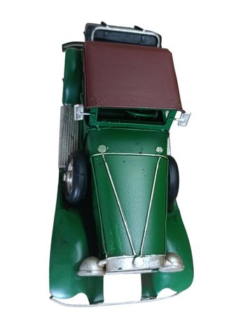 Vintage Dekorasyonun İmzası: Metal Eskitme Klasik Araba Objesi