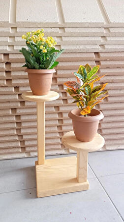 Ahşap saksı standı 