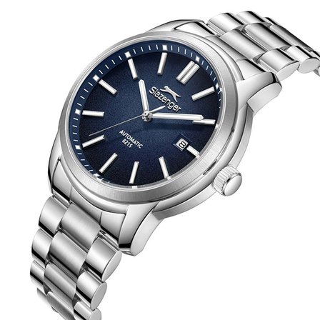 Slazenger Erkek Otomatik Japon (8215) Mekanizmalı Kol Saati | 43 mm Gümüş Renk Çelik Kasa