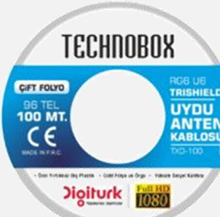 TECHNOBOX 80 TEL ANTEN KABLOSU BİR KOLİ 6 ADET 600 MT....
