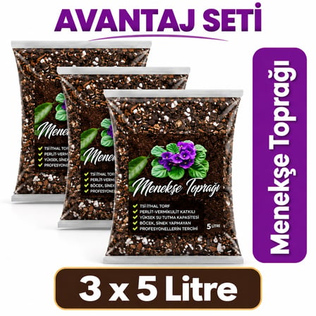 15 Litre Menekşe Toprağı- Sardunya ve Salon Bitkisi Toprağı Karışımı