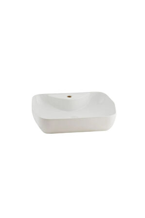 Lucida Oval Beyaz Delikli Lavabo 55 Cm A002561H