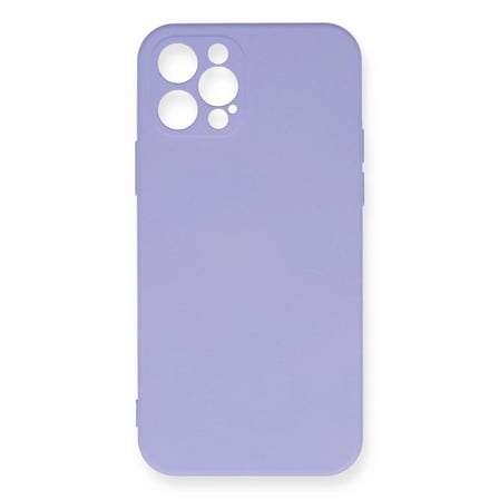 İphone 12 Pro Max Kılıf Nano İçi Kadife Silikon - Lila