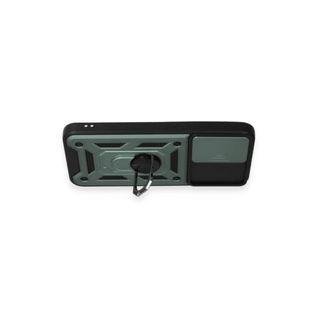 Samsung Galaxy A34 5g Kılıf Pars Lens Yüzüklü Silikon - Yeşil