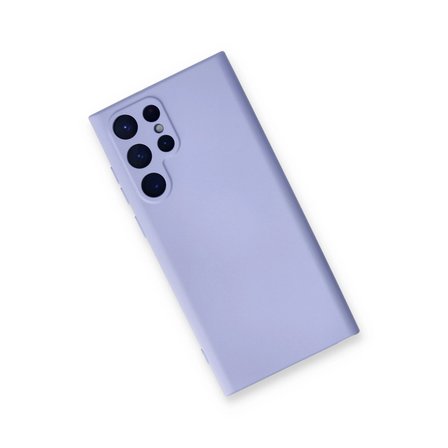 Samsung Galaxy S22 Ultra Kılıf Nano İçi Kadife Silikon - Lila