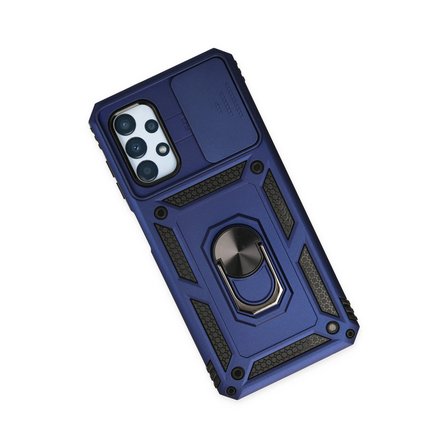 Samsung Galaxy A33 5g Kılıf Pars Lens Yüzüklü Silikon - Lacivert