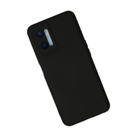 Oppo A96 Kılıf Nano İçi Kadife Silikon - Siyah
