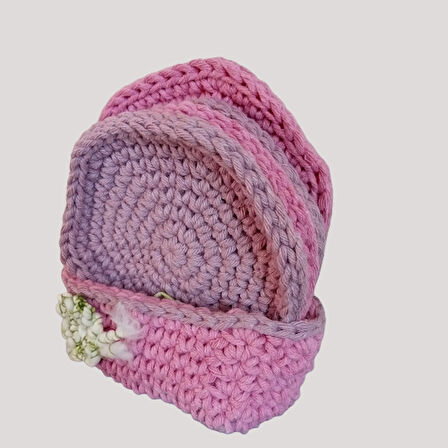 PEMBE BARDAK ALTLIĞI AMİGURUMİ