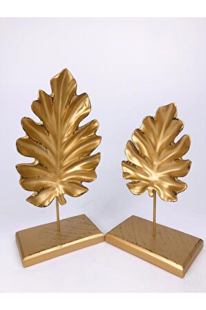 Gold Renk Tropikal 2 Li Kaideli Yaprak