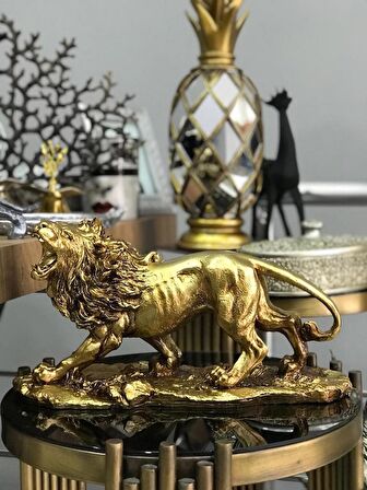 Dekoratif Aslan  Biblo Büyük Boy