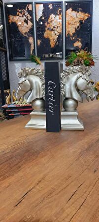 2 Li Kitap Tutucu At Biblo 