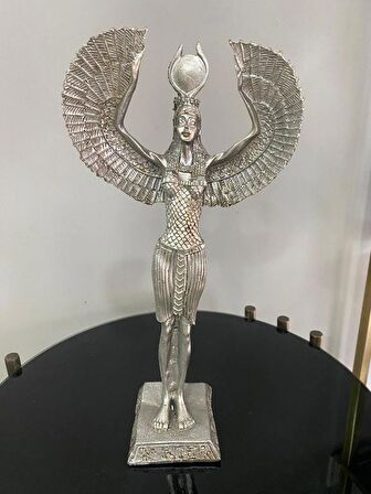 Dekoratif İsis Biblo Mısır Tanrıçası Melek şamdan modeli biblo 