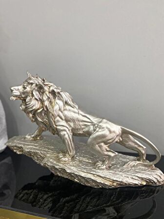 ASLAN KRAL BİBLO FİGÜRÜ TAŞ ÜSTÜNDE ASLAN BÜYÜK BOY