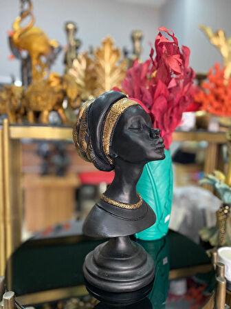 Dekoratif Afrikalı kadın Kaideli  Biblo 