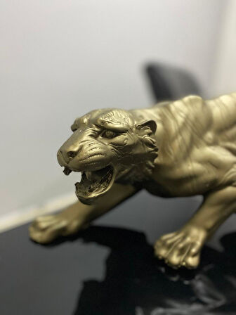Dekotatif Kaplan Leopar Çita Panter Biblo Heykel 