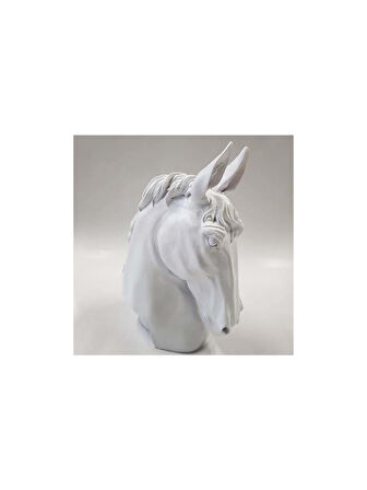 Dekoratif At Kafası Büst Büyük Boy Heykeli Başı 