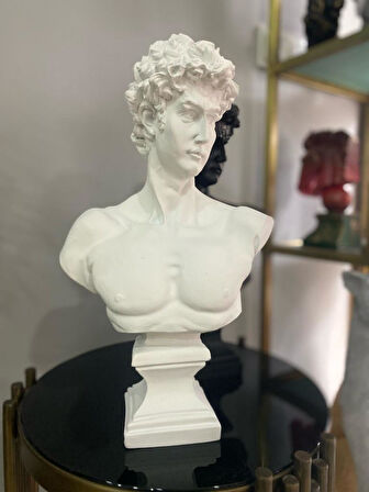 Dekoratif Davut Büst Heykel 