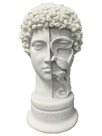 Dekoratif Çiçekli Hermess Heykel Biblo 