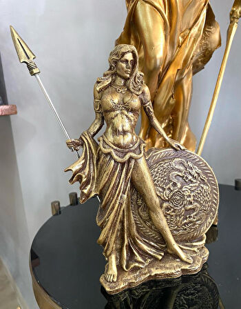 Dekoratif Frigg Biblo İskandinav Mitolojisi Odin'in Karısı Tanrıça Heykeli (polyester)