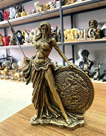 Dekoratif Frigg Biblo İskandinav Mitolojisi Odin'in Karısı Tanrıça Heykeli (polyester)