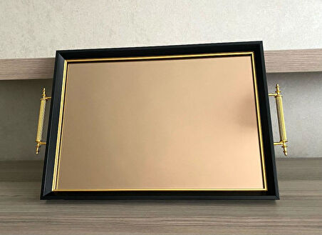 Aynalı Tepsi,lüks Çay Tepsisi,sunum Tepsisi,nişan Tepsisi,çay Kahve Sunum Tepsisi