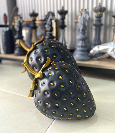 Dekotatif Şık Çilek Biblo 